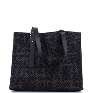 Loewe Buckle Handle Tote Anagram Jacquard Horizontal