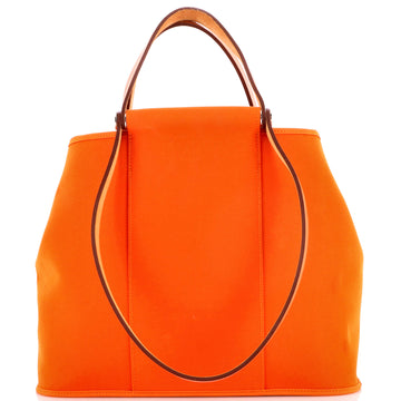 Hermes Cabag Handbag Toile and Leather 32