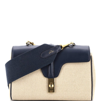 Celine Soft 16 Bag Canvas and Leather Teen