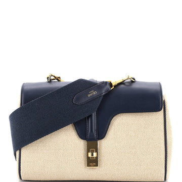 Celine Soft 16 Bag Canvas and Leather Teen