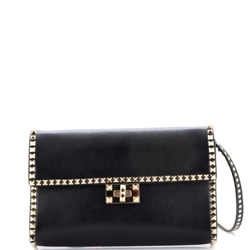 Valentino Garavani Rockstud No Limit Clutch Leather