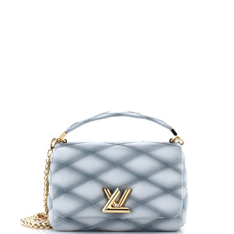 Louis Vuitton GO-14 Top Handle NM Handbag Malletage Leather MM