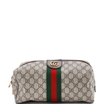 Gucci Ophidia Toiletry Case GG Coated Canvas Medium