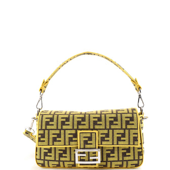 Fendi x Fendi Fragment Baguette NM Bag Zucca Canvas Medium