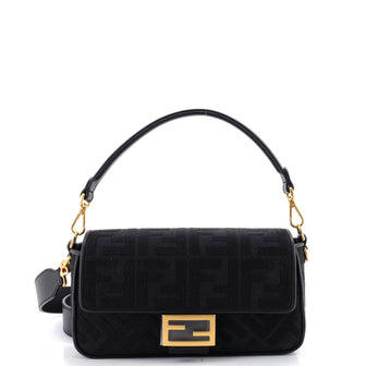 Fendi Baguette NM Bag Zucca Embroidered Canvas Medium
