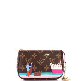 Louis Vuitton Pochette Accessoires Limited Edition Monogram Canvas Mini