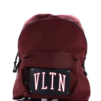 Valentino Garavani VLTN Backpack Nylon with Printed Leather Large