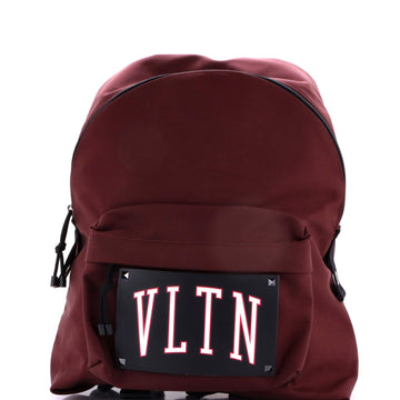 Valentino Garavani VLTN Backpack Nylon with Printed Leather Large