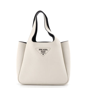 Prada Flou Dynamique Open Tote Vitello Daino Small