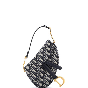 Christian Dior Saddle Handbag Oblique Canvas Mini
