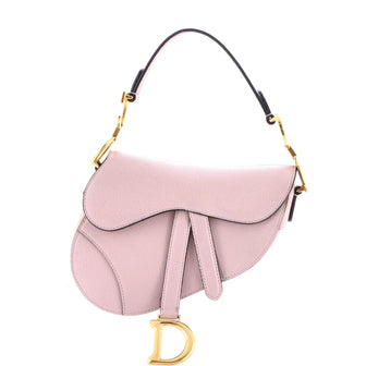 Christian Dior Saddle Handbag Leather Mini