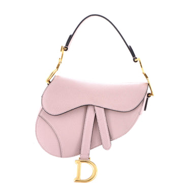 Christian Dior Saddle Handbag Leather Mini