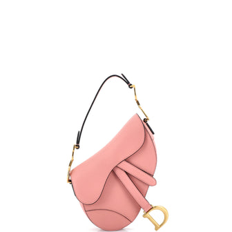 Christian Dior Saddle Handbag Leather Mini