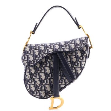 Christian Dior Saddle Handbag Oblique Canvas Mini