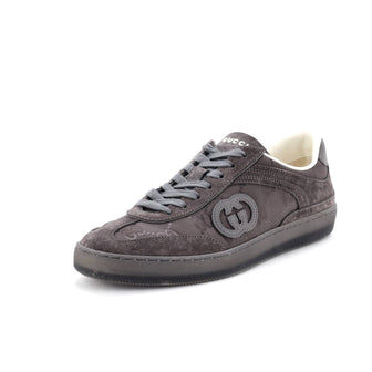 Gucci Men's G75 Sneakers Suede and GG Canvas