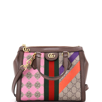 Gucci Ophidia Top Handle Tote Geometric GG Coated Canvas Small