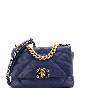 Chanel 19 Flap Bag Quilted Leather Medium