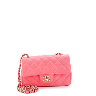 Chanel Classic Single Flap Bag Quilted Lambskin Mini