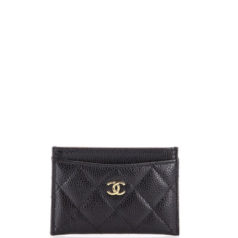 Chanel Classic Card Holder Quilted Caviar