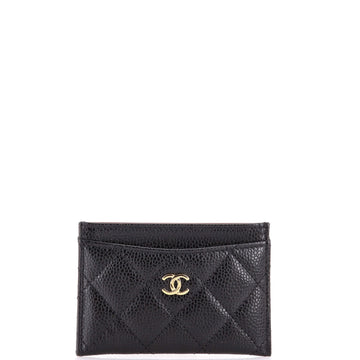 Chanel Classic Card Holder Quilted Caviar