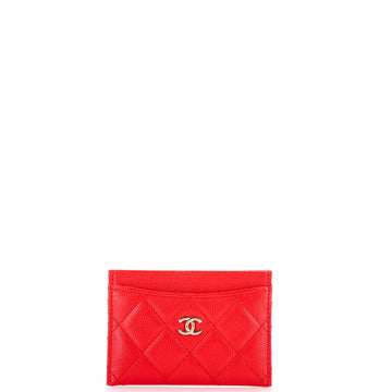 Chanel Classic Card Holder Quilted Caviar