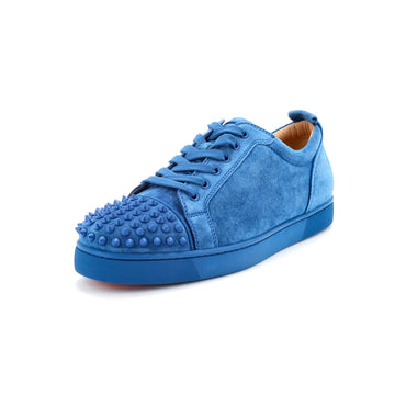 Christian Louboutin Men's Louis Junior Spikes Sneakers Suede