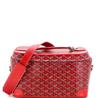 Goyard Convertible Cosmetic Train Case Coated Canvas