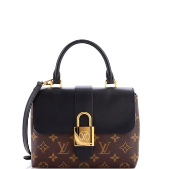 Louis Vuitton Locky Handbag Monogram Canvas with Leather BB