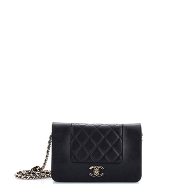 Chanel Mademoiselle Vintage Wallet on Chain Quilted Sheepskin
