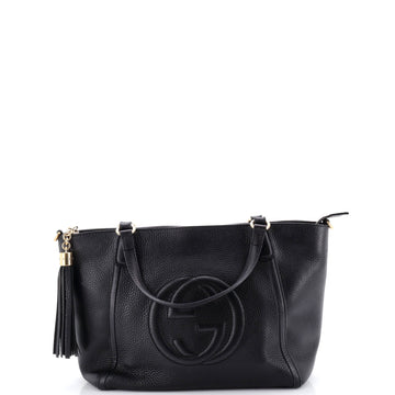Gucci Soho Convertible Top Handle Bag Leather Small
