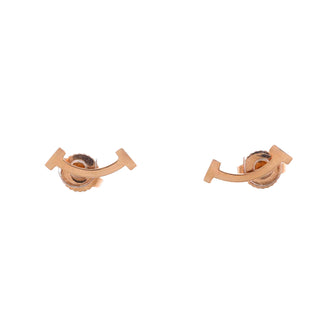 Tiffany & Co. T Smile Stud Earrings 18K Rose Gold