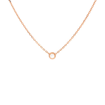 Cartier Cartier D'Amour Pendant Necklace 18K Rose Gold with Diamond XS