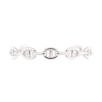 Hermes Chaine d'Ancre Enchainee Cuff Bracelet Sterling Silver Medium