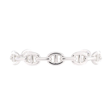 Hermes Chaine d'Ancre Enchainee Cuff Bracelet Sterling Silver Medium
