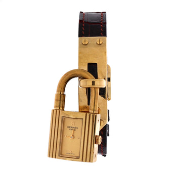 Hermes Kelly Quartz Watch Plated Metal and Leather 20