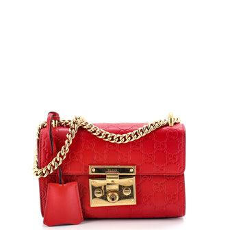 Gucci Padlock Shoulder Bag Guccissima Leather Small