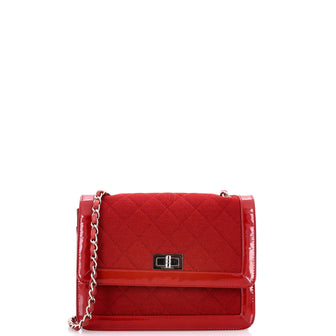 Chanel Reissue Flap Bag Quilted Jersey with Patent Mini