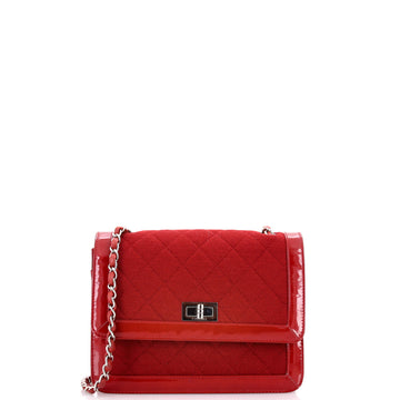 Chanel Reissue Flap Bag Quilted Jersey with Patent Mini