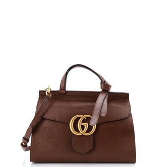 Gucci GG Marmont Top Handle Bag Leather Small