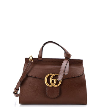 Gucci GG Marmont Top Handle Bag Leather Small
