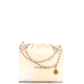 Chanel 22 Chain Hobo Quilted Calfskin Medium