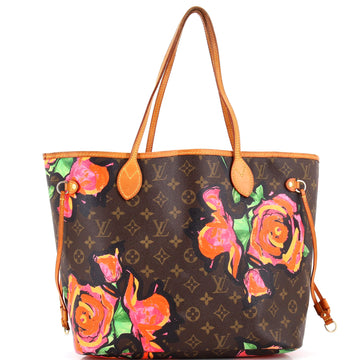 Louis Vuitton Neverfull Tote Limited Edition Monogram Roses MM