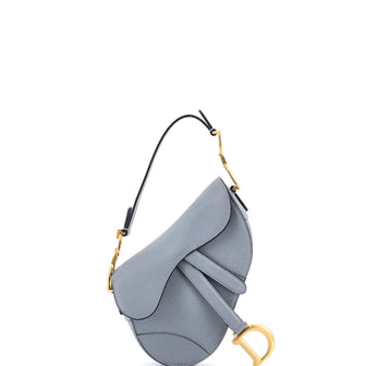 Christian Dior Saddle Handbag Leather Mini