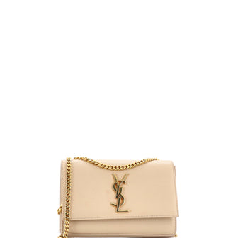 Saint Laurent Classic Monogram Crossbody Bag Grainy Leather Small