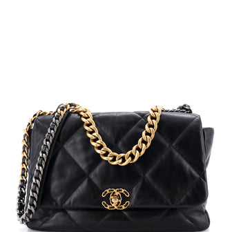 Chanel 19 Flap Bag Quilted Leather Maxi
