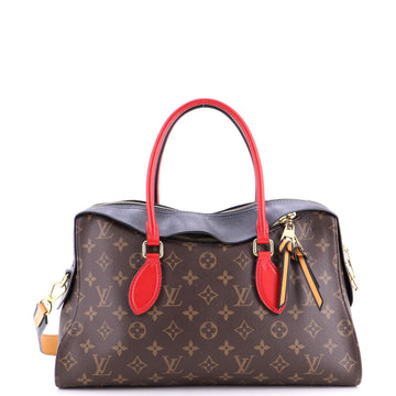 Louis Vuitton Tuileries Handbag Monogram Canvas with Leather