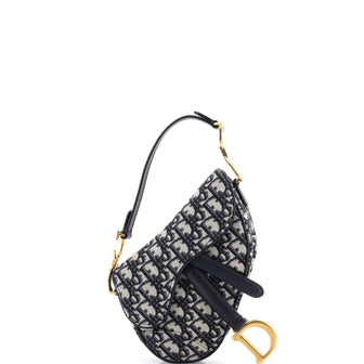 Christian Dior Saddle Handbag Oblique Canvas Mini