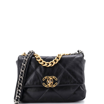 Chanel 19 Flap Bag Quilted Leather Medium
