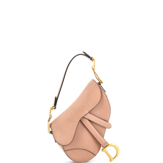 Christian Dior Saddle Handbag Leather Mini