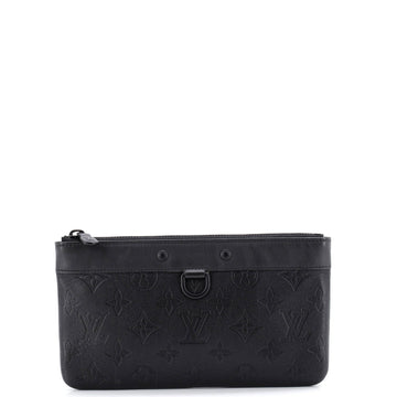 Louis Vuitton Discovery Pochette Monogram Shadow Leather PM